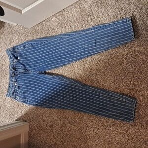 American Eagle striped jeans- size 4- EUC